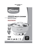 PowerPac PPMC585 Electric Multi Cooker Steampot User manual