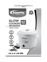PowerPacPPSC07 0.7L Slow Cooker Baby Food Chinese Herb