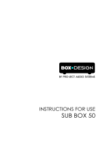 BOX DESIGN Sub Box 50 User manual
