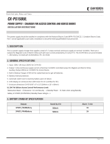 CAMDEN DOOR CONTROLS CX-PS150UL User manual