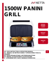 NETTA ‎NT-GRILL2SLICE Panini Maker and Health Grill User manual