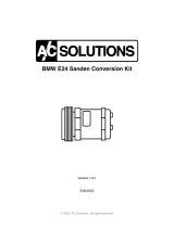 AC SOLUTIONS BMW E24 Sanden Conversion Kit User manual