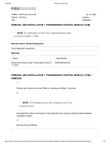 PRODEMAND 2015 Ford Focus SE User manual