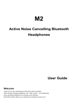 JBL M2 Active Noise Cancelling Bluetooth Headphones User manual