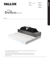 Vallox Delico PTD AC User manual