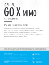 CEL-FI GO X MIMO Signal Booster System User manual