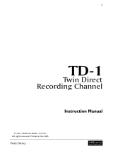 Millennia TD-1 User manual