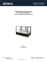 AIREX AXH.FDCTSQ.09 Countertop Heated Food Display 900 Series User manual