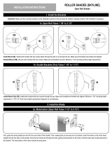 ALTA Open Roll Shades User manual