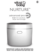 vital baby Nurture Advanced Pro 3-in-1 UV Steriliser Dryer and Storage User manual