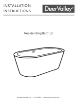 DeerValley 67″ X 29″ Freestanding Soaking Acrylic Bathtub User manual