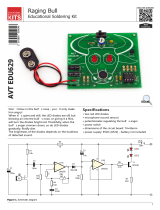AVT EDU629 Raging LED Bull DIY Kit for Learning Soldering User manual