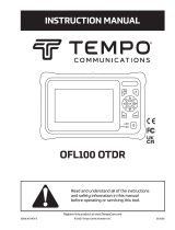 Tempo Communications OFL100 OTDR User manual