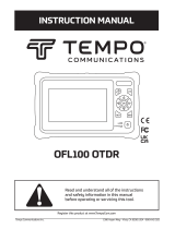 Tempo Communications OFL100 OTDR User manual