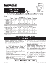Fahrenheat FUH 54C User manual