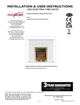 FocalPoint NDY-19CR LED Electric Fire Suite User manual