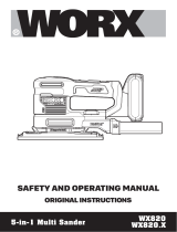 Worx WX820 5-in-1 Multi Sander User manual