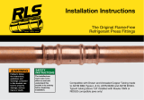 RLS Original Flame-Free Refrigerant Press Fittings User manual