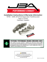 JBA PERFORMANCE EXHAUST 1670S User manual