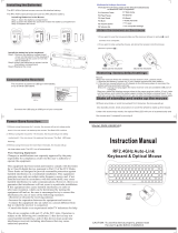 Shenzhen SQT Electronics SMK-668M3AG RF2.4GHz Auto-Link Keyboard and Optical Mouse User manual