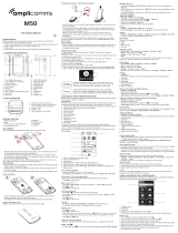 Amplicomms M50 Amplified Smartphone User manual