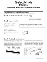 SelectBlinds 2 Inch Cordless Faux Wood Blind User manual