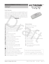Hytronik HED8025V/BT Bluetooth LED Driver User manual