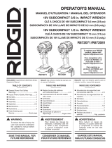 RIDGID R872071B User manual