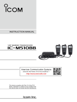 ICOM IC-M510BB User manual