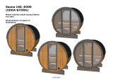 Polhus Sauna 160 Ø200 EDDA and TORA Thermo Barrel User manual