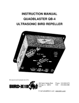 Bird-X BIRD-X QB-4 Ultrasonic Bird Repeller User manual