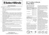 SelectBlinds 1 Inch Cordless Lifestyle Mini Blind User manual