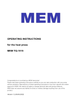 MEM TQ-1515 User manual