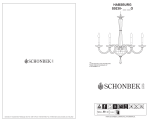 Schonbek S9230 User manual