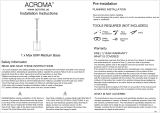 ACROMA 1 x Max 60W Medium Base User manual