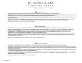 HUDSON VALLEY LIGHTING GROUP H779101 User manual