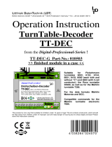 ldt-infocenter ldt-infocenter TT-DEC Turn Table Decoder User manual