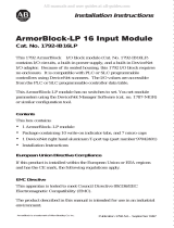 Allen Bradley Allen-Bradley 1792-IB16LP ArmorBlock-LP 16 Input Module User manual