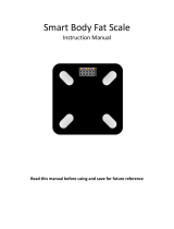 Welland BFSCALE Smart Body Fat Scale User manual