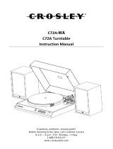 Crosley C72A User manual