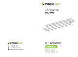 Power-Lite POWER-LITE LT28W-120-30-AC LED Louvred Troffer User manual