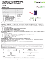 Power-Lite POWER-LITE DS-P Push Button Dimmer User manual