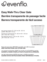 Evenflo Easy Walk-Thru Clear Gate User manual