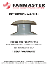Fanmaster IHR4-550-4-3 Hooded Roof Exhaust Fan User manual