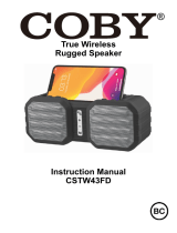 Coby CSTW43FD True Wireless Rugged Speaker User manual