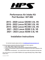 HPS Lexus GS350 3.5L V6 User manual