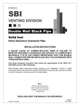 SBI Double Wall Close Clearance Connector Black Pipe User manual