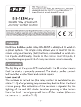 F F BIS-412M User manual