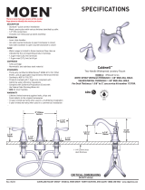 Moen Caldwell WS84440 Series Two-Handle Widespread Lavatory Faucet User manual