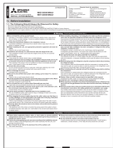 Mitsubishi Electric MSZ-GS30-36NA2 User manual